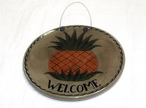 Pineapple Welcome Tile